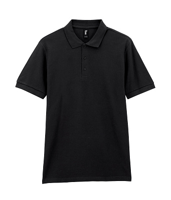 Футболка поло PREMIUM COTTON ADULT DOUBLE PIQUE, ЧЕРНЫЙ XL (Чёрный)