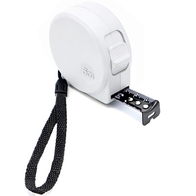 Рулетка Shadow 5м, белая (Белый)