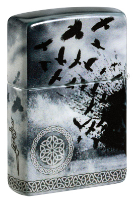 Зажигалка ZIPPO Mazzi® с покрытием 540 Matte, латунь/сталь, белая, 38x13x57 мм