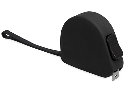 Рулетка Meter софт-тач, 3м (Чёрный)