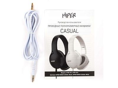 Проводные накладные наушники WIRED CASUAL