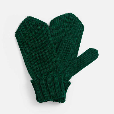 Варежки Nordkyn, темно-зеленые (Зеленый)