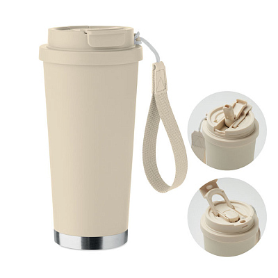 Double wall tumbler 500ml (Бежевый)