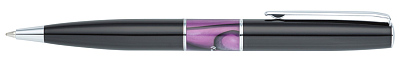 Ручка шариковая Pierre Cardin, LIBRA, цвет - черный и фиолетовый. Упаковка В