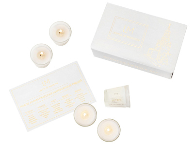 Набор ароматических свечей, 5*50 мл