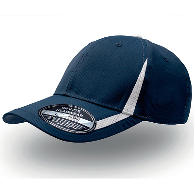 Бейсболка JOGGING, 6 клиньев, застежка на липучке (Тёмно-синий)