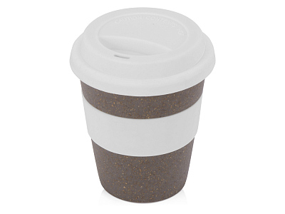 Стакан из бамбукового волокна Café (Серо-коричневый/белый)