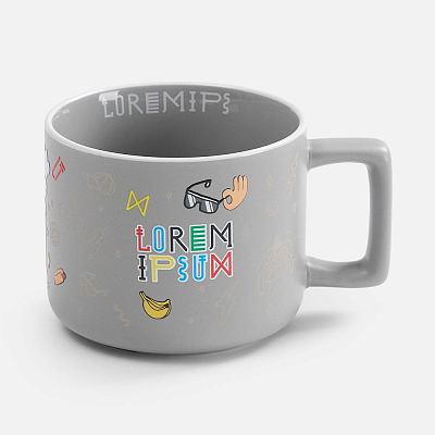 Чашка Fusion, ver.2, серая