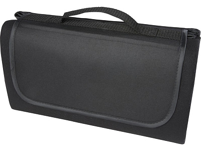 Плед для пикника Salvie из переработанного PET-пластика (Чёрный)