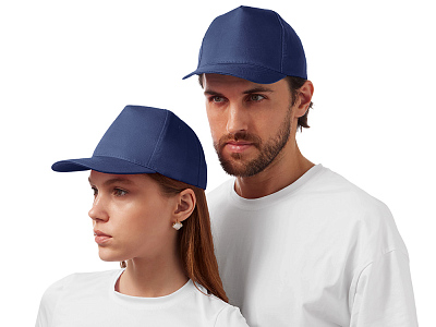 Бейсболка Poly (Тёмно-синий)