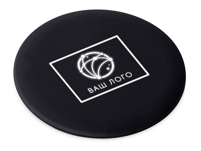 Беспроводное зарядное устройство с подсветкой логотипа Moon spot, 10 Вт (Чёрный)