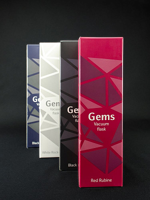 Термос Gems White Rock Crystal, белый горный хрусталь