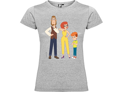 Футболка Простоквашино женская (Серый меланж)