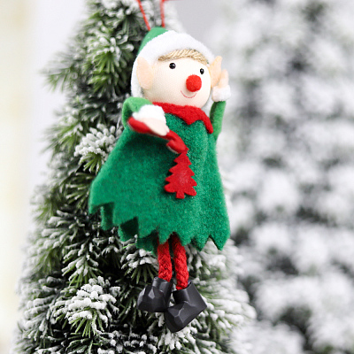 Новогоднее украшение Эльф  (Зеленый)