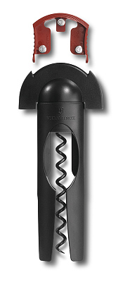 Штопор VICTORINOX с ножом для снятия фольги, сталь с тефлоновым покрытием, чёрный