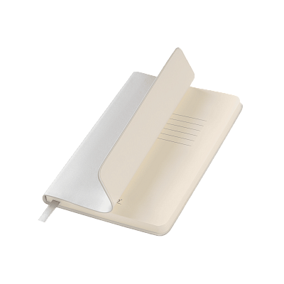 Ежедневник Spark mini A6 недатированный, серебряный (Серебряный, бежевый)