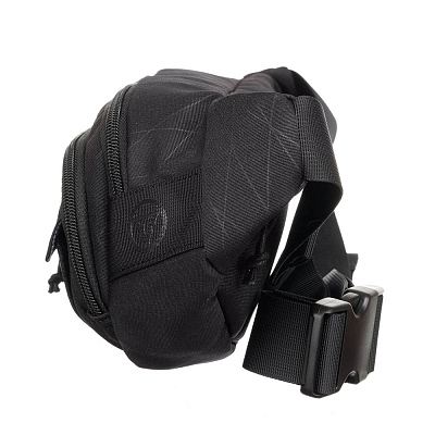 Сумка на пояс TORBER, чёрный, полиэстер, 27 х 9 х 14 см