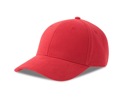 Бейсболка PILOT-S, 6 клиньев, металлическая застёжка, 355 (Красный)