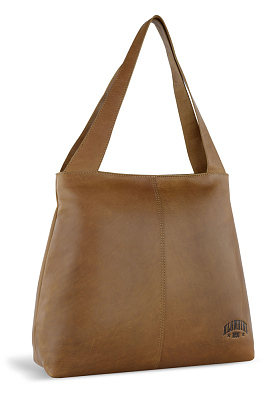 Сумка через плечо KLONDIKE RUSH «Katrina», натуральная кожа в коньячном цвете, 43 х 31,5 х 12 см