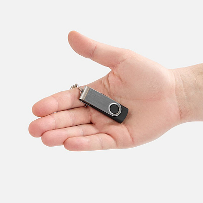 Флешка Twist, черная, 8 Гб