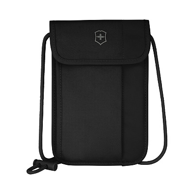 Кошелёк на шею VICTORINOX Travel Essentials Security Neck Pouch , полиэстер, 14х1х22 см (Черный)