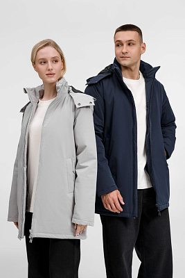 Куртка-парка унисекс Sfera, светло-серая