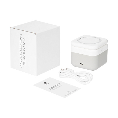 Беспроводная зарядная станция 3в1 15W Куб (Cube Wireless Magnetic)