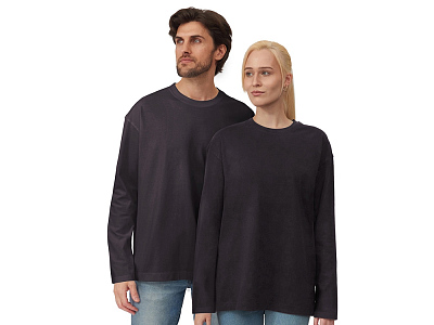 Лонгслив оверсайз Berlin унисекс (Тёмно-серый)