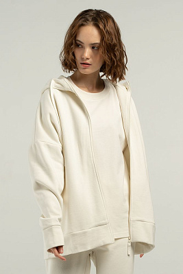 Толстовка унисекс H3, серая (Белый)