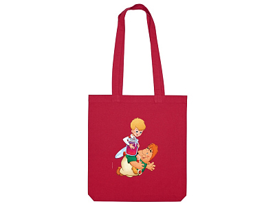 Сумка из плотного хлопка Карлсон, 220 г/м2 (Красный)