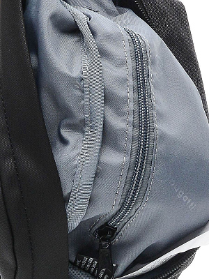 Сумка на пояс BUGATTI Universum, графитовая, полиэстер меланж/тарпаулин, 27х5х15 см, 1 л