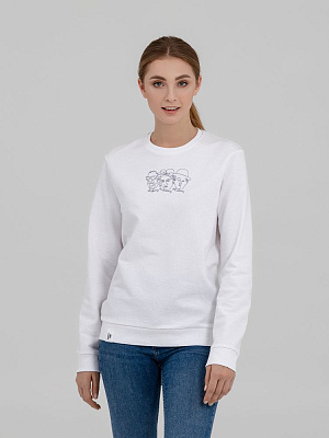 Свитшот «Три автора»  (Белый)