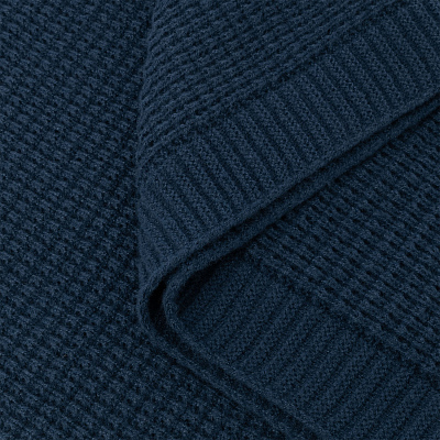 Плед Мальта Софт (Malta Soft) вязаный, 160*90 см, синий