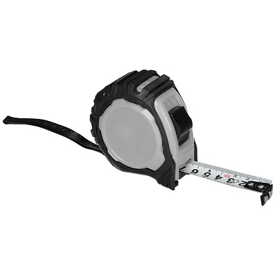 Рулетка Mittari с магнитным наконечником, 5 м, серая (Серый)