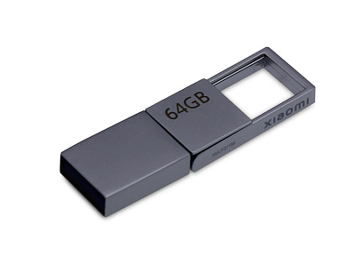 USB 3.0-флешка на 64 Гб с разъемами USB-A и Type-C (Серебристый)