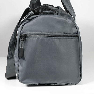 Сумка спортивная "Gym"; серая; 45х21х20 см;  из водостойкого материала.