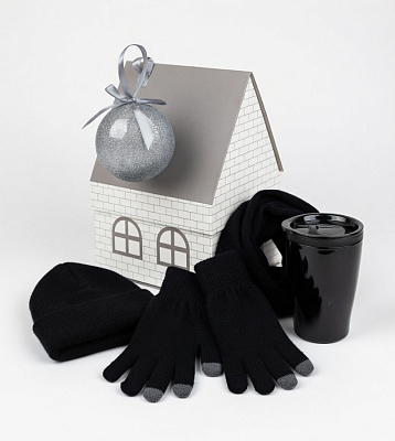 Набор подарочный  ТЕПЛЫЙ ДОМ (Черный, серый)