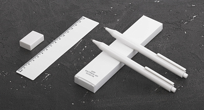 Набор "Combo" канцелярских принадлежностей с антибактериальной защитой , белый