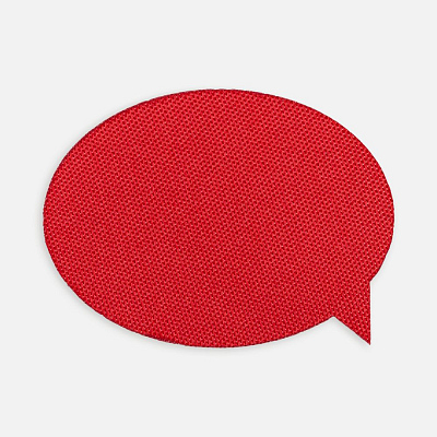 Наклейка тканевая Lunga Bubble, M, красная (Красный)
