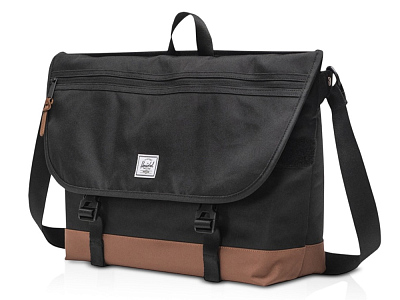 Herschel Cove сумка-мессенджер из переработанного материала (Чёрный)