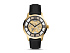 Корпус- желтое золото, циферблат- черный, крепление- черный
