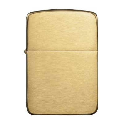 Зажигалка ZIPPO 1941 Replica™ с покрытием Brushed Brass, латунь/сталь, золотистая, 38x13x56 мм (Золотистый)