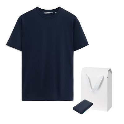 Набор с одеждой KRIS (футболка, аккумулятор) , XL (Синий)