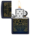 Зажигалка ZIPPO Elements Design с покрытием Navy Matte, латунь/сталь, синяя, матовая, 38x13x57 мм - Фото 3