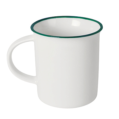 Кружка NOSTALGIE (Белый, зеленый)