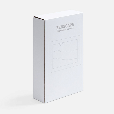 Песочная картина-антистресс Zenscape, белая с синим