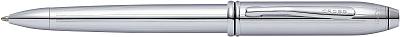 Шариковая ручка Cross Townsend. Цвет - серебристый. (Серебристый)