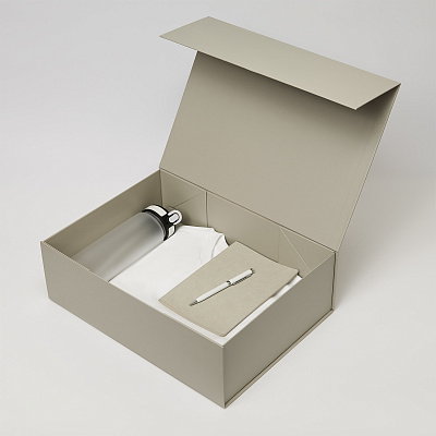 Набор с одеждой RUST NEO (футболка, бутылка, ежедневник, ручка), белый, 3XL/4XL (Белый, серый)