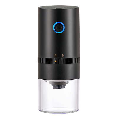 Портативная кофемолка Полинара с аккумулятором, черный (Чёрный)