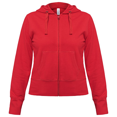 Толстовка женская Hooded Full Zip красная (Красный)